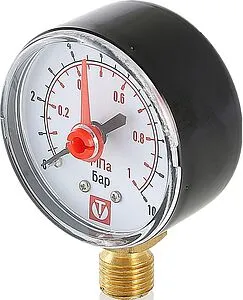 Манометр радиальный Valtec 50мм 10 бар ¼&quot; VT.TM50.D.02, 3