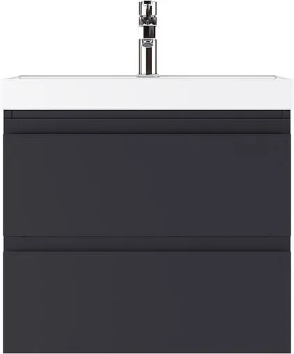 Тумба-умывальник подвесной Домино Graffo 60 графит DGr2111T+4627173210164