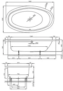 Ванна стальная Bette Home Oval 180x100 белый 8994-000 Ванна стальная Bette Home Oval 180x100 белый 8994-000, 2