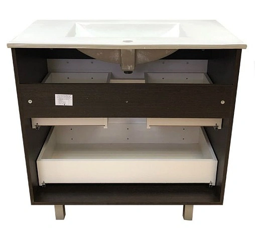 Тумба-умывальник напольная Comforty Манчестер 90 белый/венге 00004152037CF