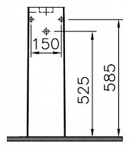 Пьедестал VitrA S50 белый 6936B003-7035 Пьедестал VitrA S50 белый 6936B003-7035, 2
