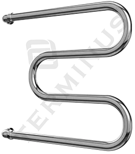 Полотенцесушитель водяной Terminus М-образный AISI 32х2 600х600 полированная сталь 4620768881213 Полотенцесушитель водяной Terminus М-образный AISI 32х2 600х600 полированная сталь 4620768881213, 2
