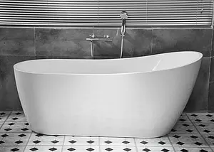 Ванна акриловая отдельностоящая Swedbe Vita 150x72 8817, 4