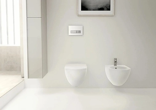 Комплект 6 в 1 Geberit Acanto 500.128.21.A с кнопкой Delta 51 хром глянцевый