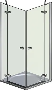 Душевое ограждение 1100x1100мм прозрачное стекло Roltechnik Elegant Line GDOL1+GDOP1/1100*1100 132-110000L-00-02+132-110000P-00-02 Душевое ограждение 1100x1100мм прозрачное стекло Roltechnik Elegant Line GDOL1+GDOP1/1100*1100 132-110000L-00-02+132-110000P-00-02, 3