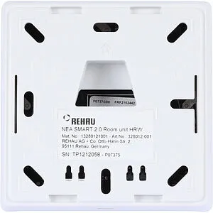 Проводной комнатный терморегулятор 24В Rehau Nea Smart 2.0 TBW белый 13280001003, 5