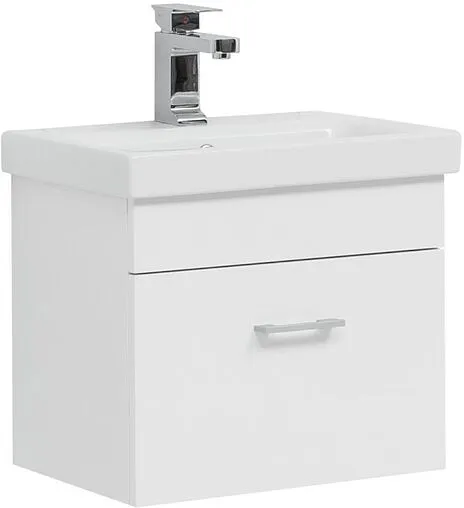 Тумба-умывальник Aquanet Нота 50 (Moduo Slim) белый 00246955+S-UM-MOD50SL/1