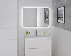 Зеркало с подсветкой Cersanit Led 051 Design Pro 80 с подогревом KN-LU-LED051*80-p-Os Зеркало с подсветкой Cersanit Led 051 Design Pro 80 с подогревом KN-LU-LED051*80-p-Os, 4