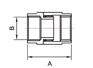 Соединение прямое встречное 1"в x ¾"в Smart 733SCH1005 Соединение прямое встречное 1"в x ¾"в Smart 733SCH1005, 2