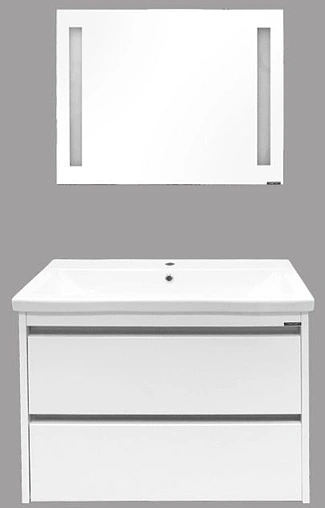 Тумба-умывальник подвесная Comforty Дублин 89 белый 00004147530CF