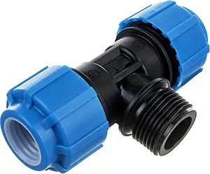 Тройник компрессионный переходной 25мм x 1&quot;н x 25мм ТПК-Аква 51250125, 1