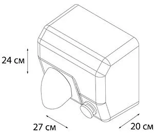 Сушилка электрическая для рук Fixsen Hotel хром FX-31026, 2