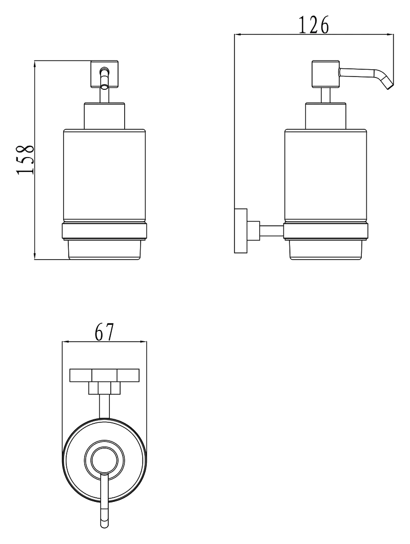 Дозатор для жидкого мыла Ravak Chrome хром X07P223