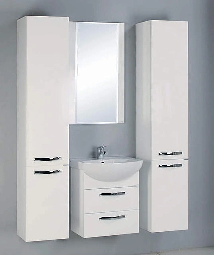 Тумба под умывальник подвесная Aquaton Ария 65 M белый 1A123301AA010 Тумба под умывальник подвесная Aquaton Ария 65 M белый 1A123301AA010