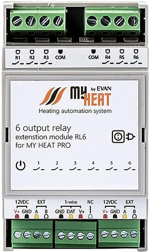 Релейный блок расширения MyHeat RL6 6291