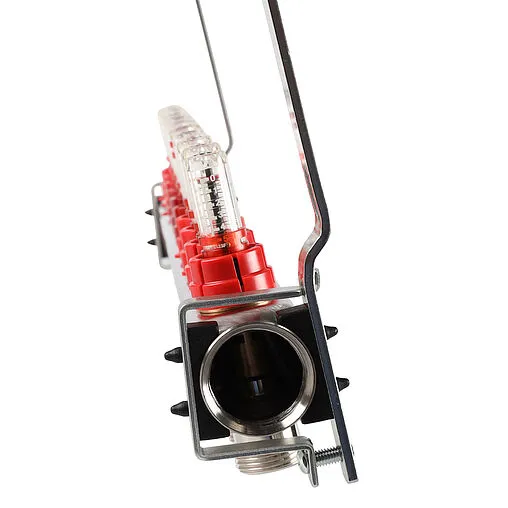 Группа коллекторная с расходомерами 10 отводов 1&quot;в/в x ¾&quot;ек Rommer RMS-1200-000010