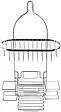 Полка с подставкой для стаканов Milardo Shelf хром 014W050M44