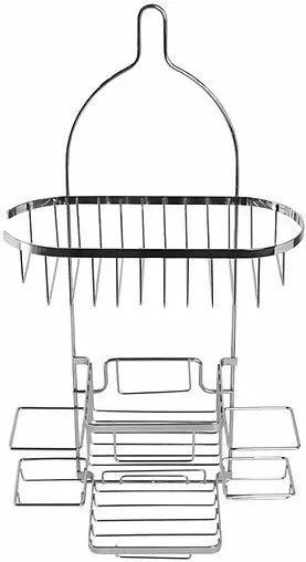 Полка с подставкой для стаканов Milardo Shelf хром 014W050M44