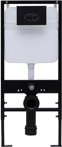 Клавиша смыва для унитаза Logan Oval 00297676 черный матовый