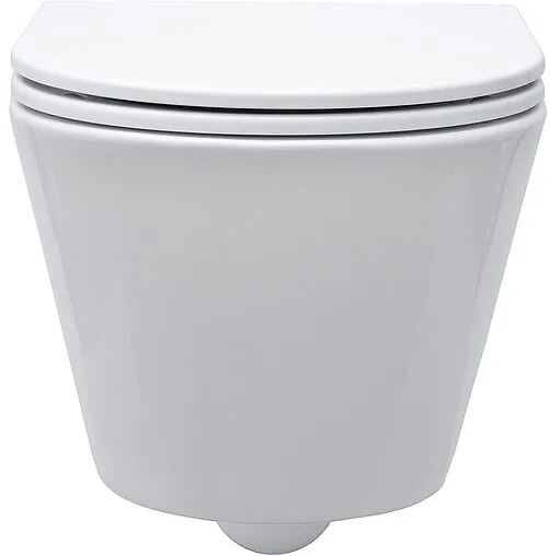 Унитаз подвесной безободковый Aquanet Lake Rimless белый LAKE-W