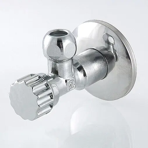 Кран шаровый угловой ½&quot;н x ⅜&quot;н x 10ц хром Valtec VT.281.N.0410