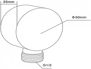 Шланговое подключение Swedbe Platta хром 5506, 2