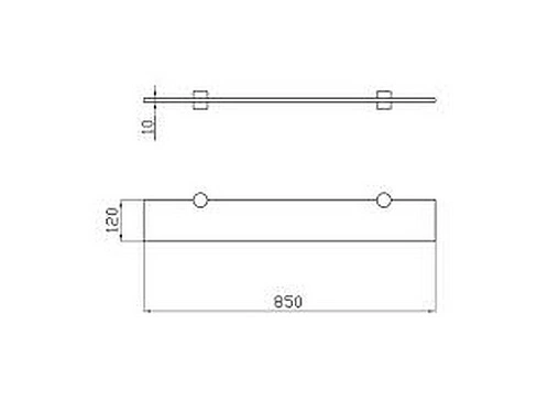 Полка Aquaton хром 1A110203XX010