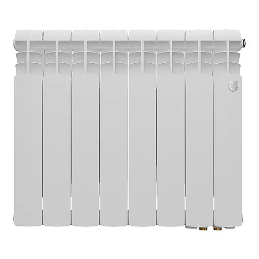 Радиатор биметаллический 8 секций нижнее правое подключение Royal Thermo Vittoria Super 500 2.0 VDR80 Bianco Traffico RTVSVDR250008 Радиатор биметаллический 8 секций нижнее правое подключение Royal Thermo Vittoria Super 500 2.0 VDR80 Bianco Traffico RTVSVDR250008