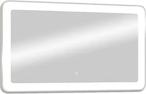 Зеркало с подсветкой Continent Velvette Led 100x70 с подогревом, с датчиком движения белый ЗЛП746 Зеркало с подсветкой Continent Velvette Led 100x70 с подогревом, с датчиком движения белый ЗЛП746, 1