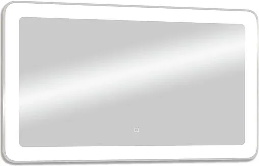 Зеркало с подсветкой Continent Velvette Led 100x70 с подогревом, с датчиком движения белый ЗЛП746