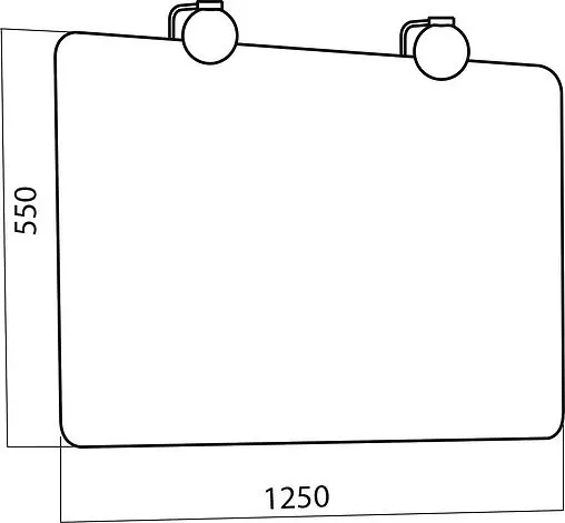 Зеркало с подсветкой Am.Pm Awe 125 M15MOX1251SG