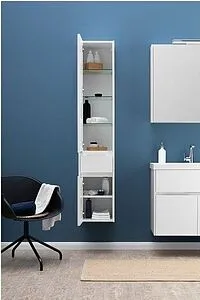 Шкаф-пенал Aquanet Латина 35 L белый 00187544, 4