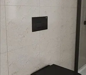 Клавиша смыва для унитаза D&K Quadro DB1519025 черный матовый, 3