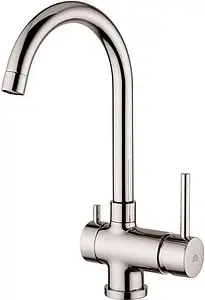 Смеситель для кухни с подключением к фильтру Paffoni Stick нержавеющая сталь SK190ST Смеситель для кухни с подключением к фильтру Paffoni Stick нержавеющая сталь SK190ST, 1