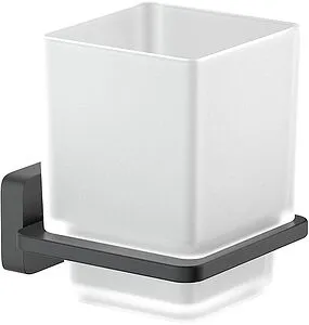 Стакан Aquatek Либра чёрный матовый AQ4304MB, 1