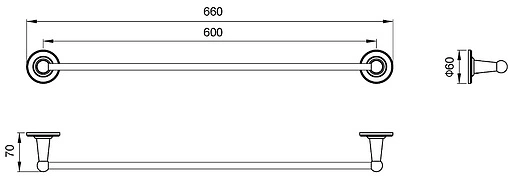 Полотенцедержатель Timo Nelson хром 150053/00