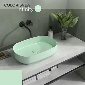 Раковина ISVEA Infinity 55 мятный 10NF65055SV-2T Раковина ISVEA Infinity 55 мятный 10NF65055SV-2T, 5