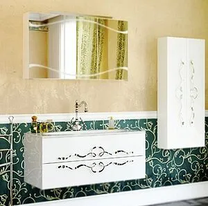 Тумба-умывальник подвесная Clarberg Due Amanti Т12/W 120 белый DUE0112W+DUER8CR+El.12.04.D Тумба-умывальник подвесная Clarberg Due Amanti Т12/W 120 белый DUE0112W+DUER8CR+El.12.04.D, 3