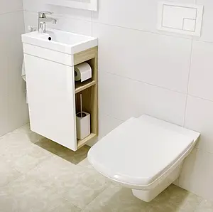 Тумба-умывальник Cersanit Smart 40 белый/ясень B-SU-SMA-CO40/Wh+S-UM-COM40/1-w, 3