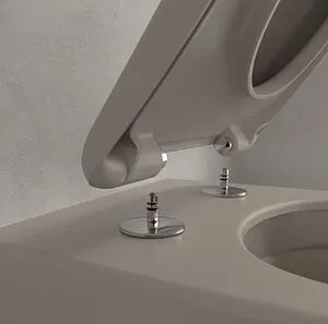 Крышка-сиденье для унитаза с микролифтом Villeroy&Boch Antao миндаль 8M67S1AM, 4