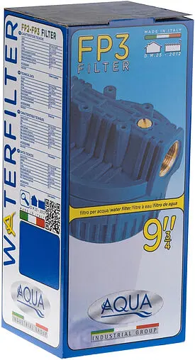 Корпус фильтра ½&quot;в x ½&quot;в Slim Line 10&quot; Гейзер Aqua FP3 50506