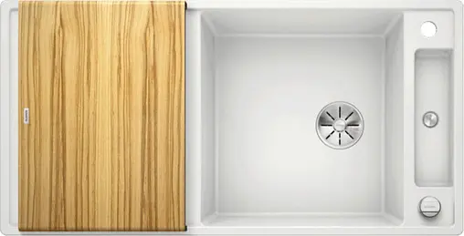 Мойка кухонная Blanco Axia III 6 S 100 (доска ясень) белый 523504