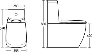 Унитаз-компакт Ideal Standard Ventuno белый T321501+T416401, 2