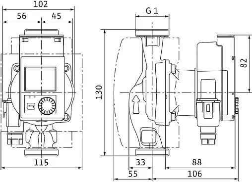 Насос циркуляционный Wilo Stratos PICO 15/0.5-4 4244390