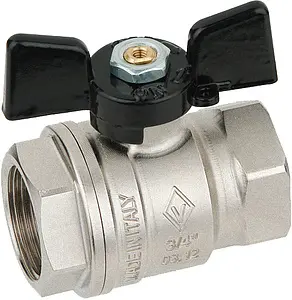 Кран шаровый ½"в x ½"в Bugatti New Jersey 09120004, 1