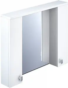Шкаф-зеркало IDDIS Rise 90 белый RIS90W0i99, 3