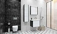 Тумба-умывальник подвесная Roca Ronda 60 белый/антрацит ZRU9302963+327472000
