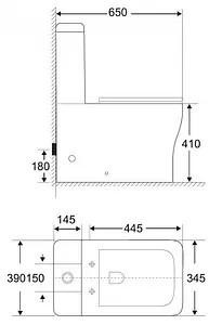 Чаша унитаза BelBagno Romano белый BB248CPR-P Чаша унитаза BelBagno Romano белый BB248CPR-P, 2