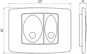 Комплект 5 в 1 Ани Пласт Элеганс WN1110 с кнопкой белый глянцевый Комплект 5 в 1 Ани Пласт Элеганс WN1110 с кнопкой белый глянцевый, 3