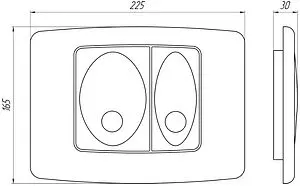 Комплект 5 в 1 Ани Пласт Элеганс WN1112 с кнопкой хром матовый Комплект 5 в 1 Ани Пласт Элеганс WN1112 с кнопкой хром матовый, 3